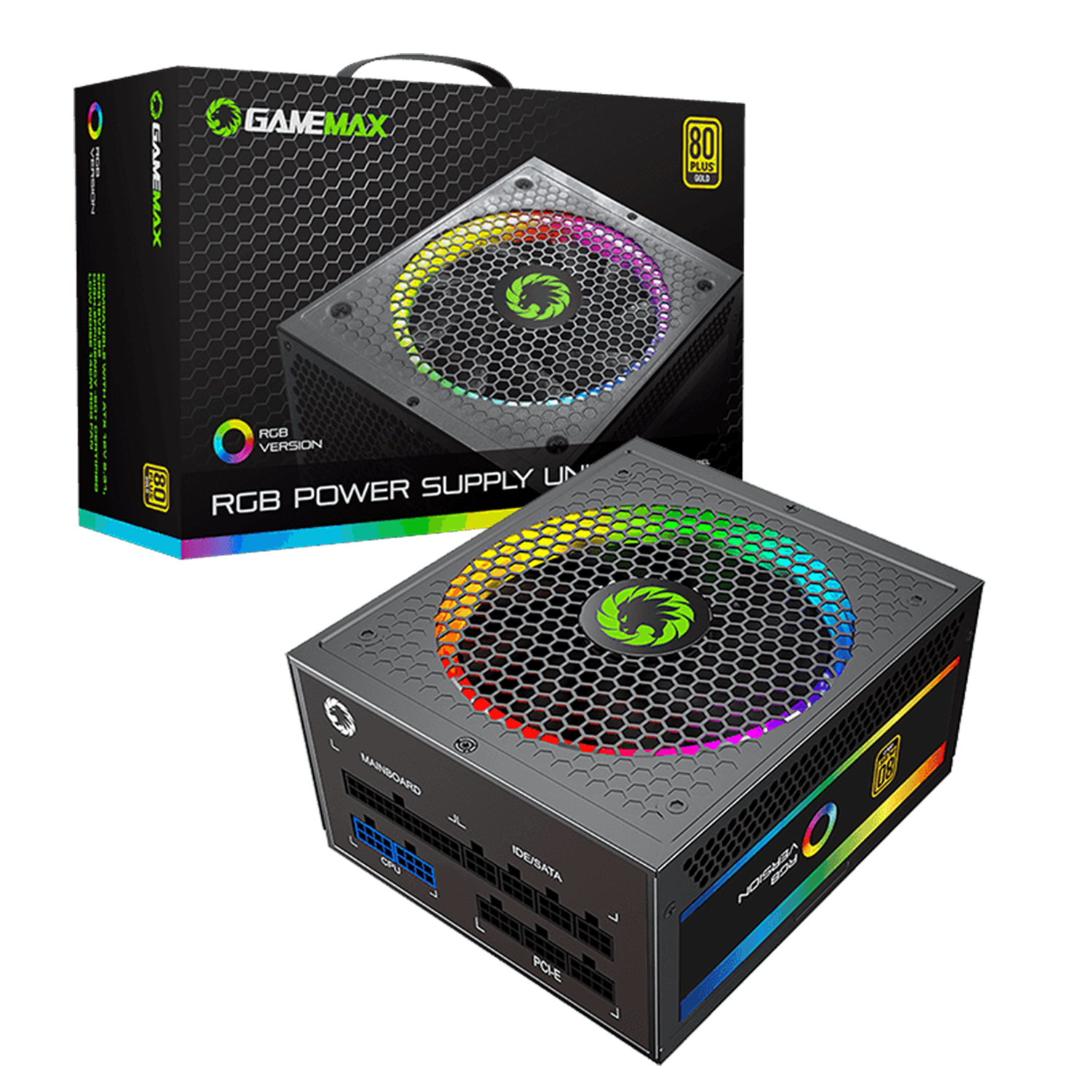 Fuente de Poder Gamemax RGB-550 Negra 550w 80+ Gold-1