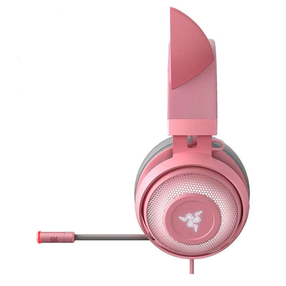 Audifonos Gamer Razer Kraken Kitty Chroma Rosado USB-3