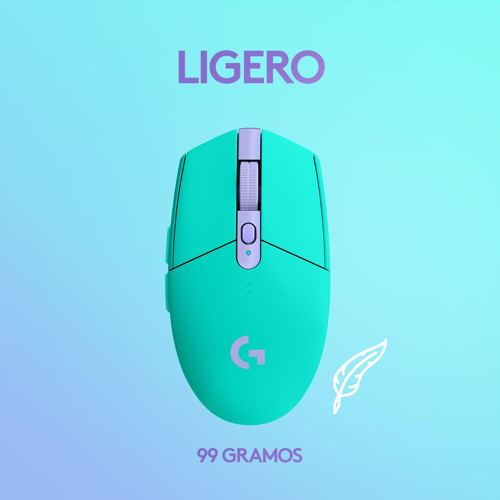 Mouse Gamer Logitech Inalambrico G305 Menta 12000 dpi-1