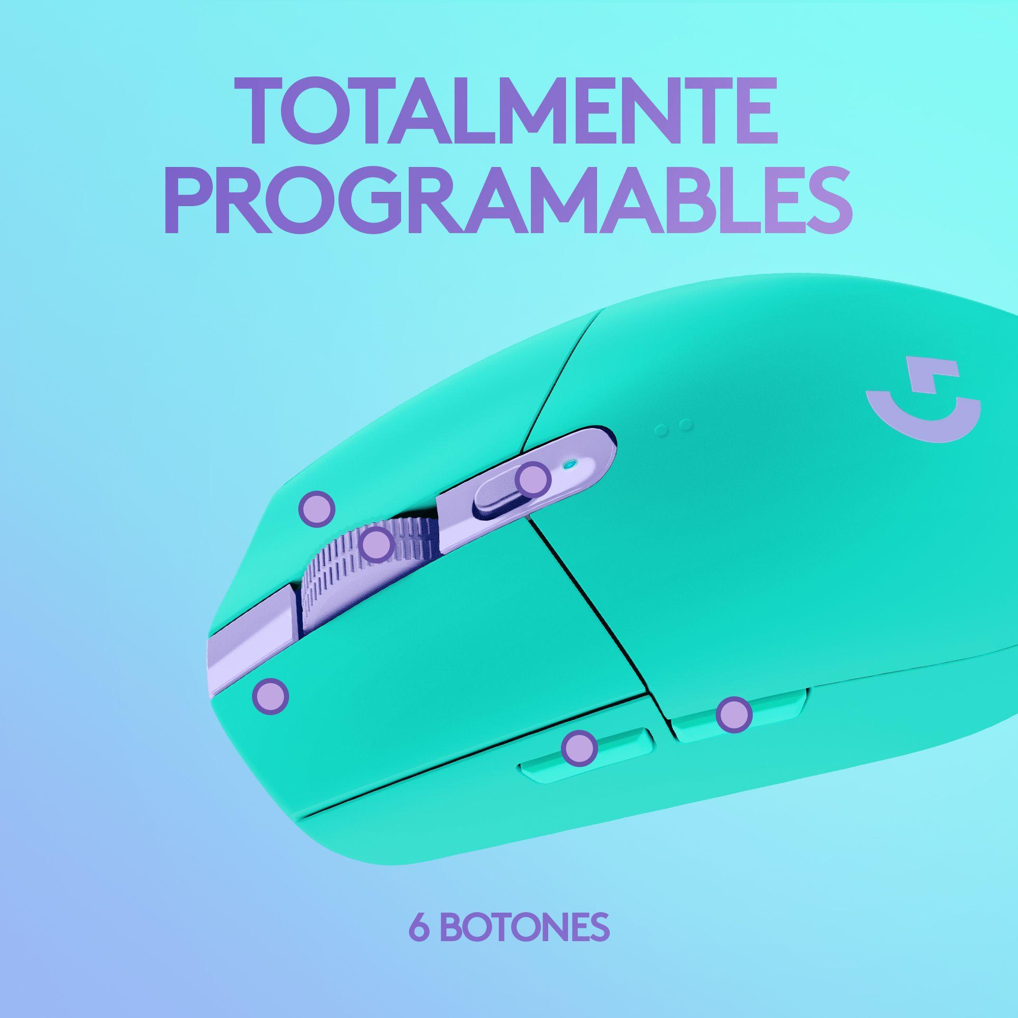 Mouse Gamer Logitech Inalambrico G305 Menta 12000 dpi-2