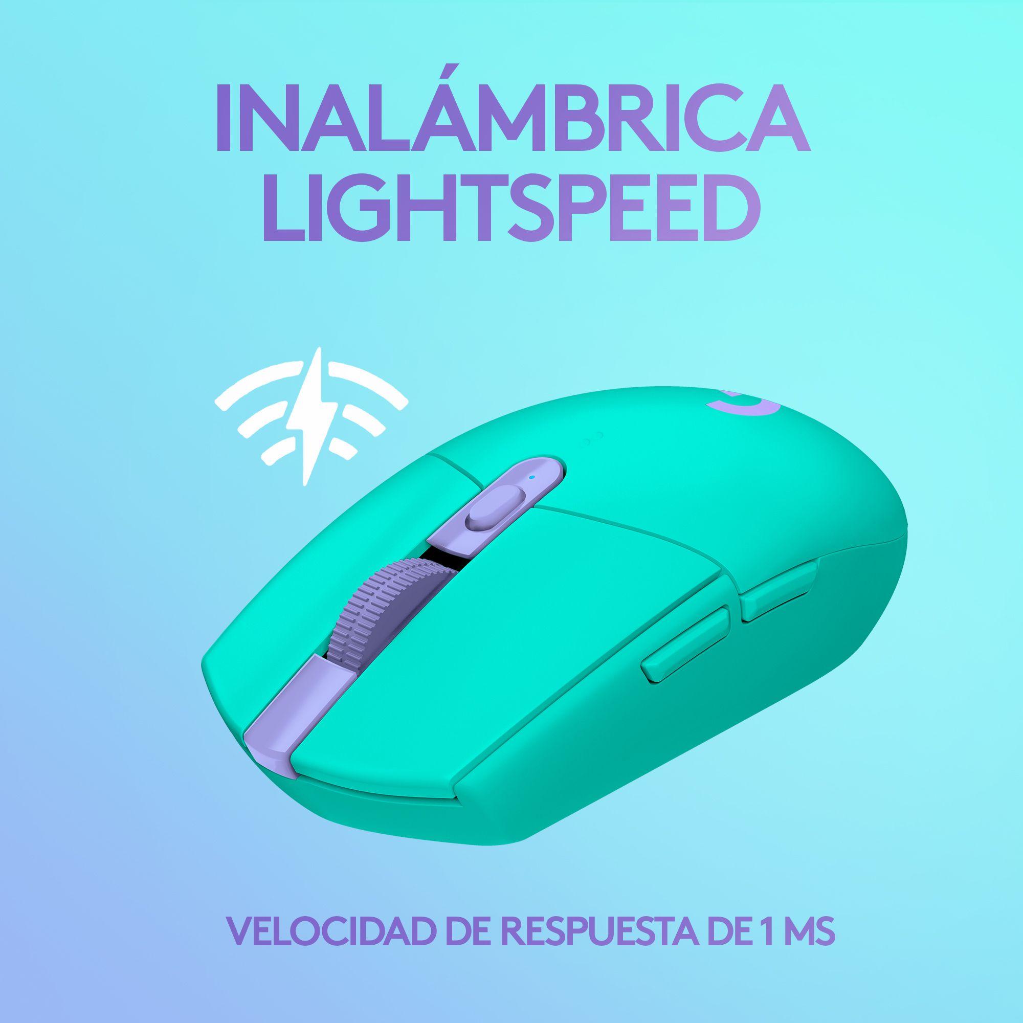 Mouse Gamer Logitech Inalambrico G305 Menta 12000 dpi-8