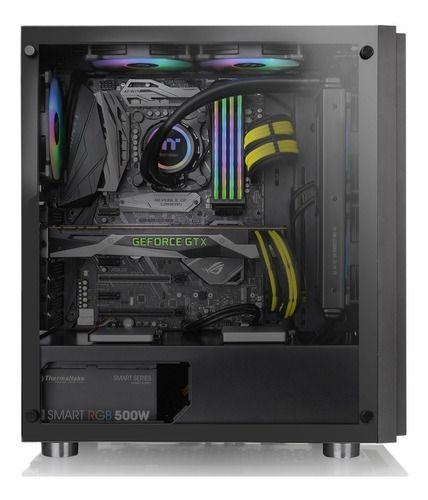 Gabinete Mid Tower Thermaltake H100 Tg Atx Vidrio Templado-2