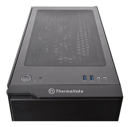 Gabinete Mid Tower Thermaltake H100 Tg Atx Vidrio Templado-7