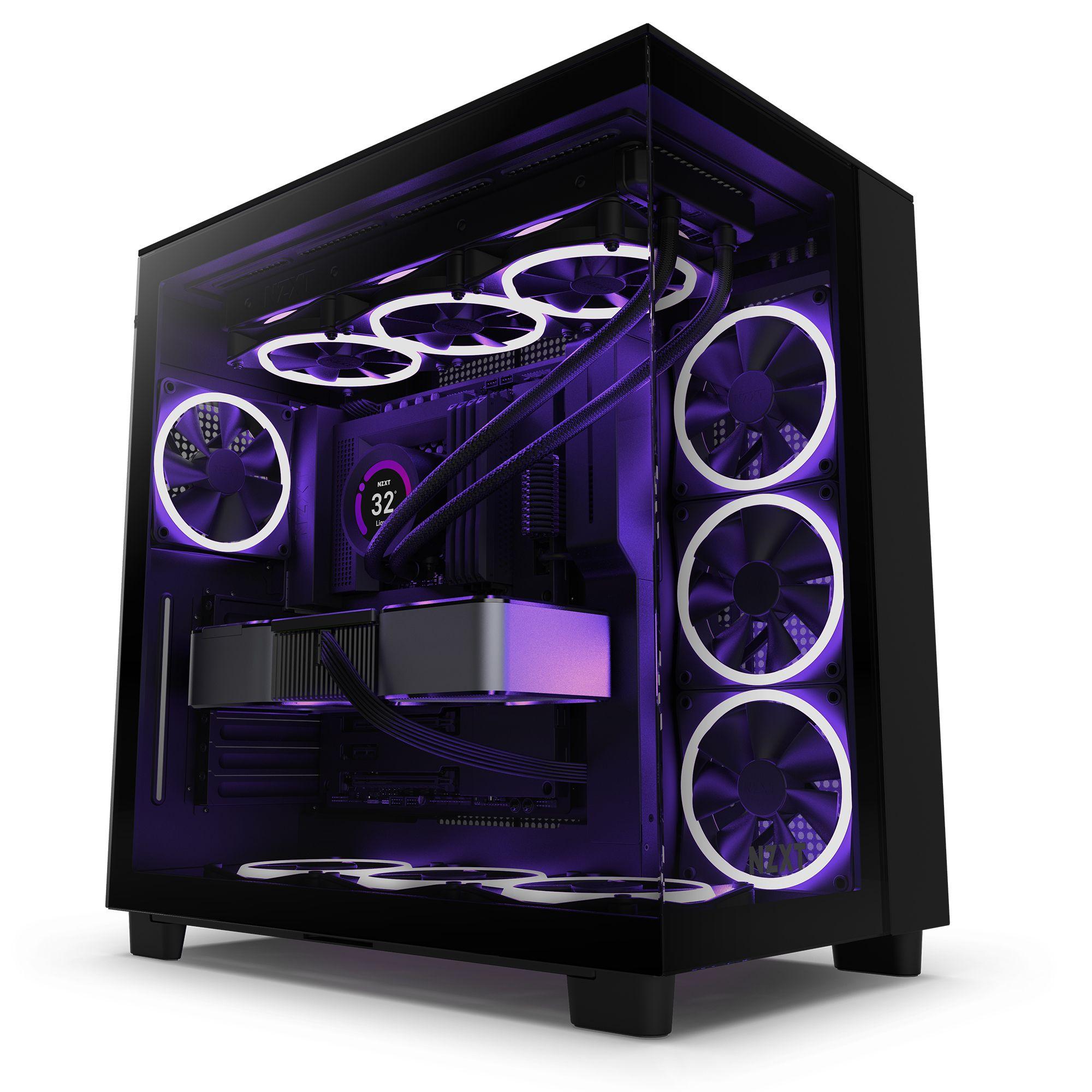 Gabinete NZXT H9 Flow ATX Mid Tower Negro-0
