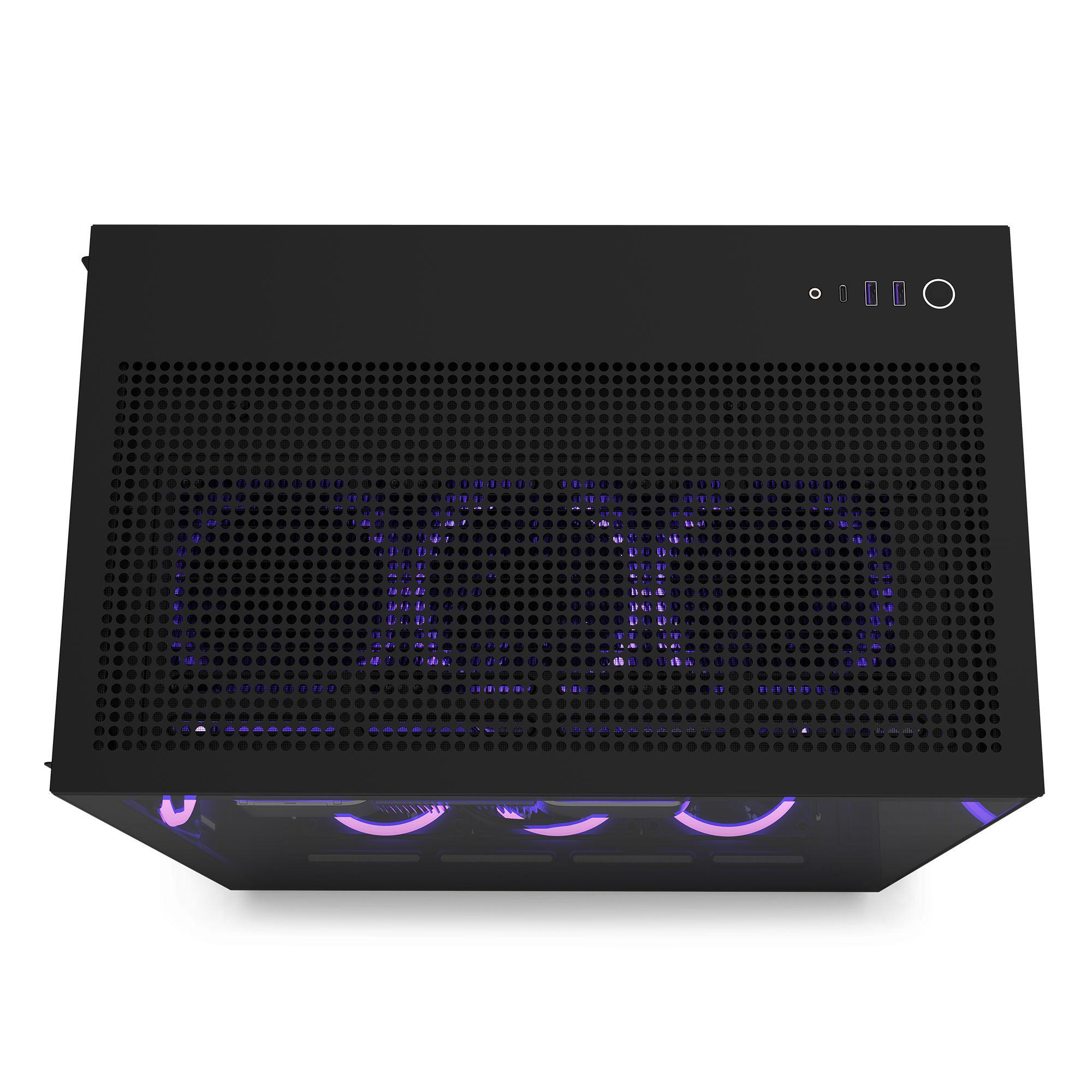 Gabinete NZXT H9 Flow ATX Mid Tower Negro-2