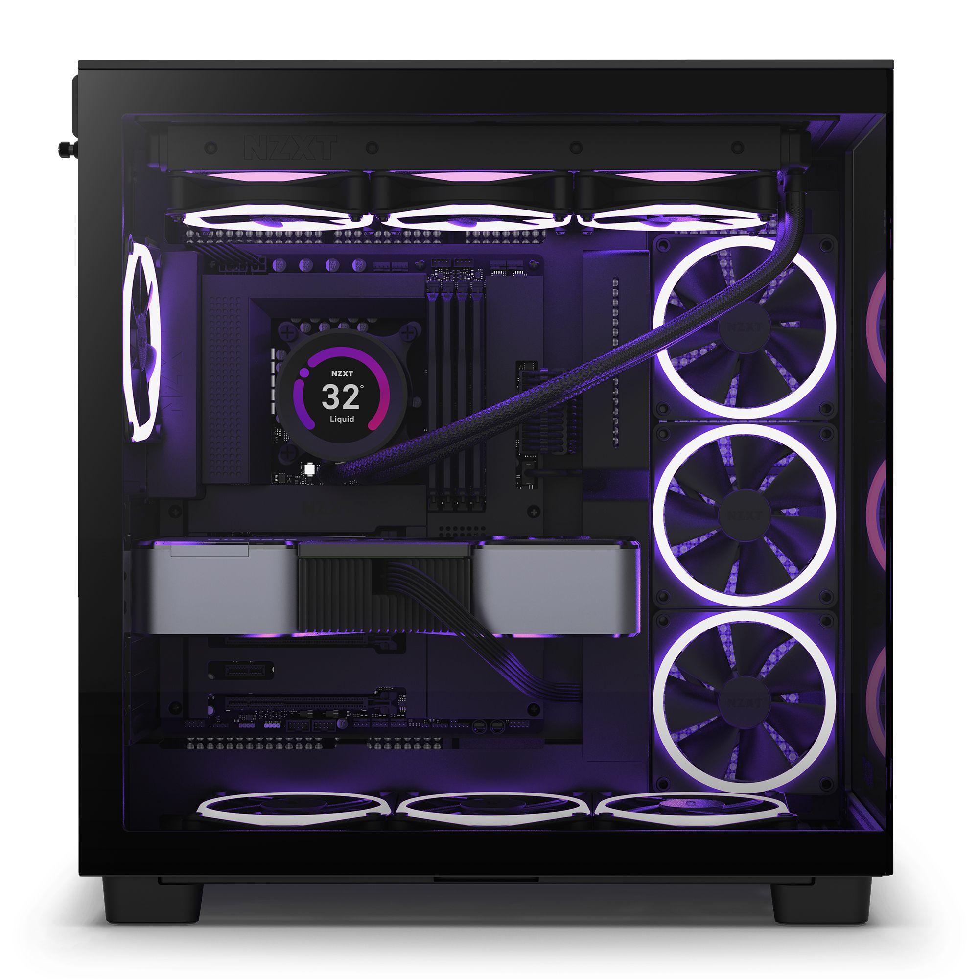 Gabinete NZXT H9 Flow ATX Mid Tower Negro-3