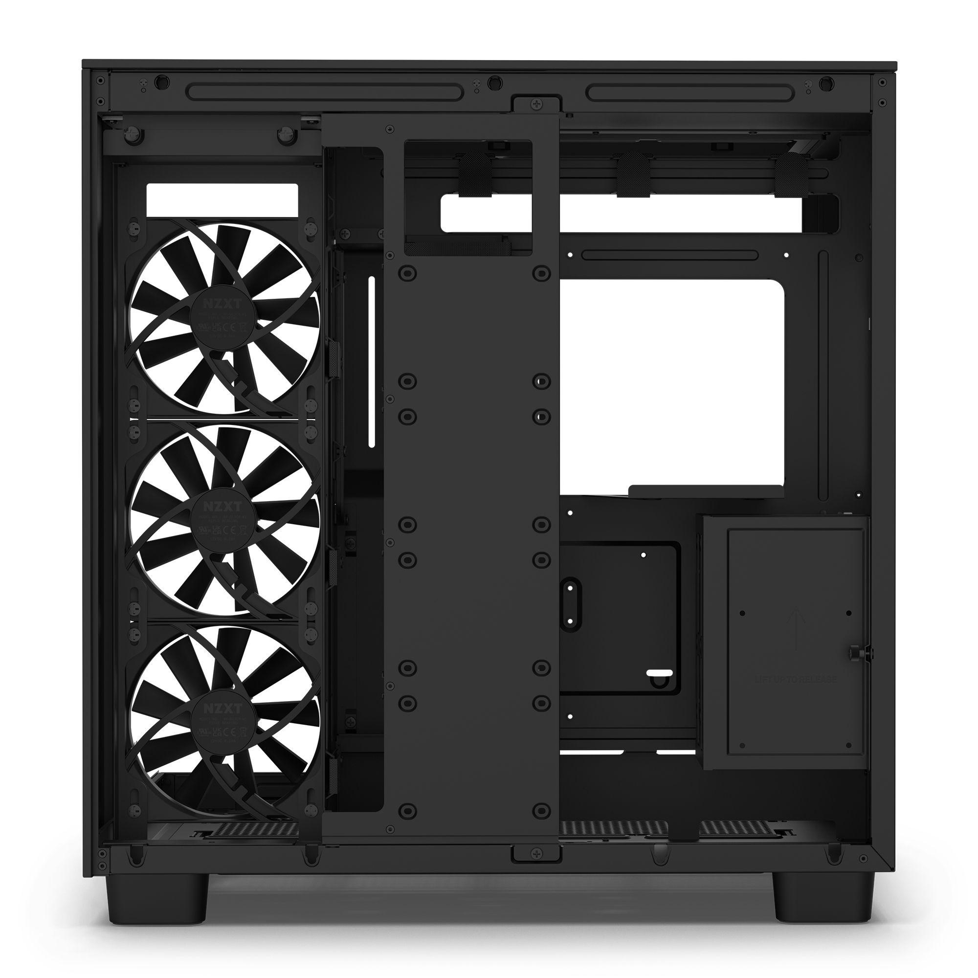 Gabinete NZXT H9 Flow ATX Mid Tower Negro-7