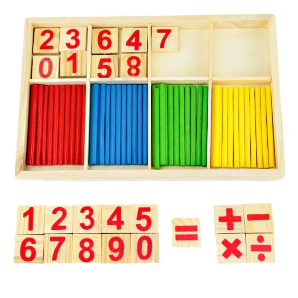 Set Matemático Aprendizaje Montessori De Madera-2