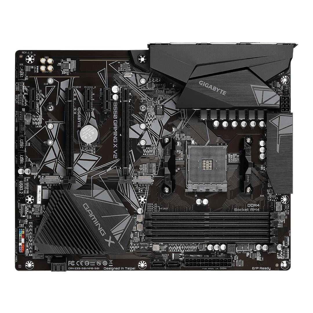 Placa Madre Gigabyte B550 Gaming X V2, ATX, AM4, DDR4-2