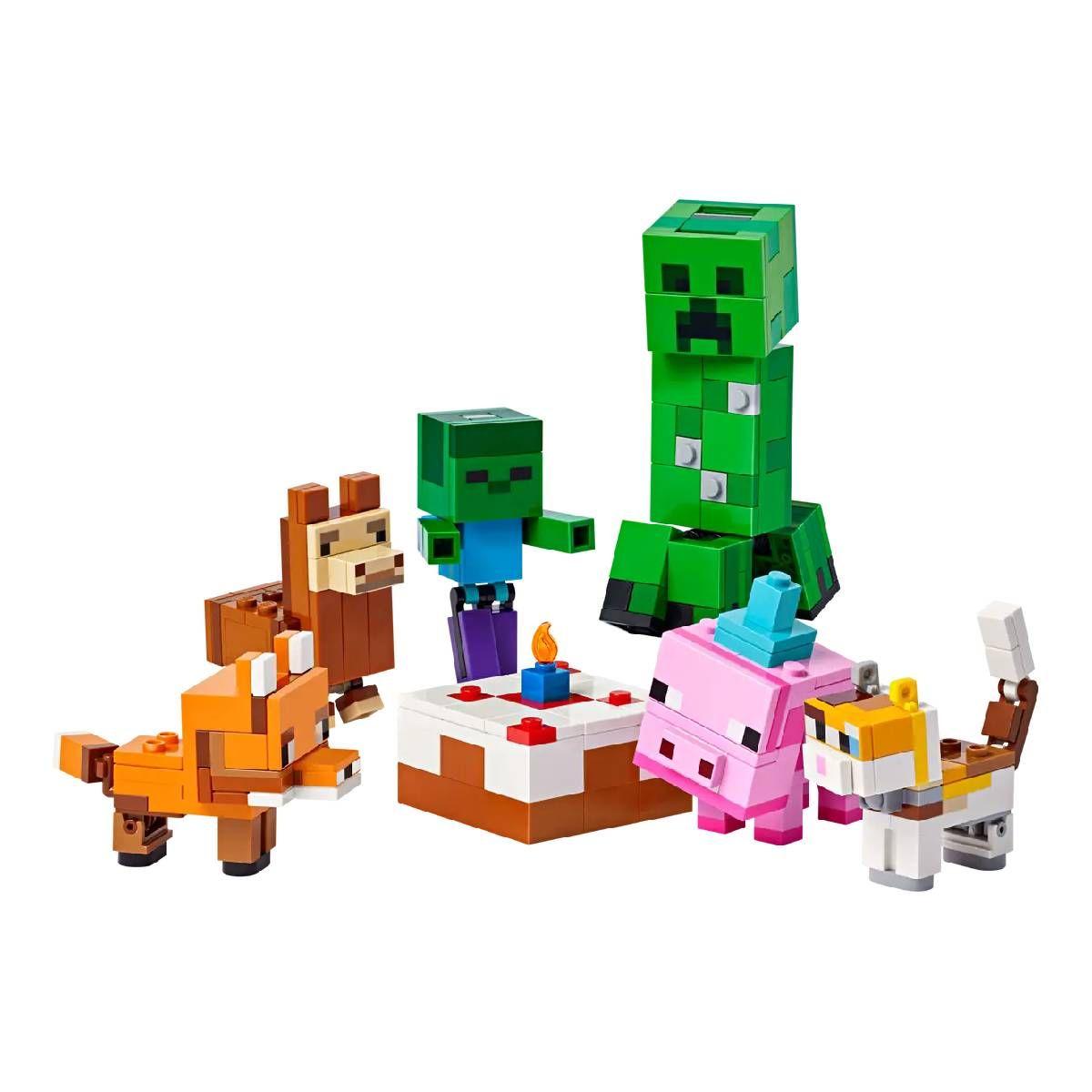 LEGO Minecraft: FIESTA DE CUMPLEAÑOS DEL CERDO BEBÉ (21281)-1