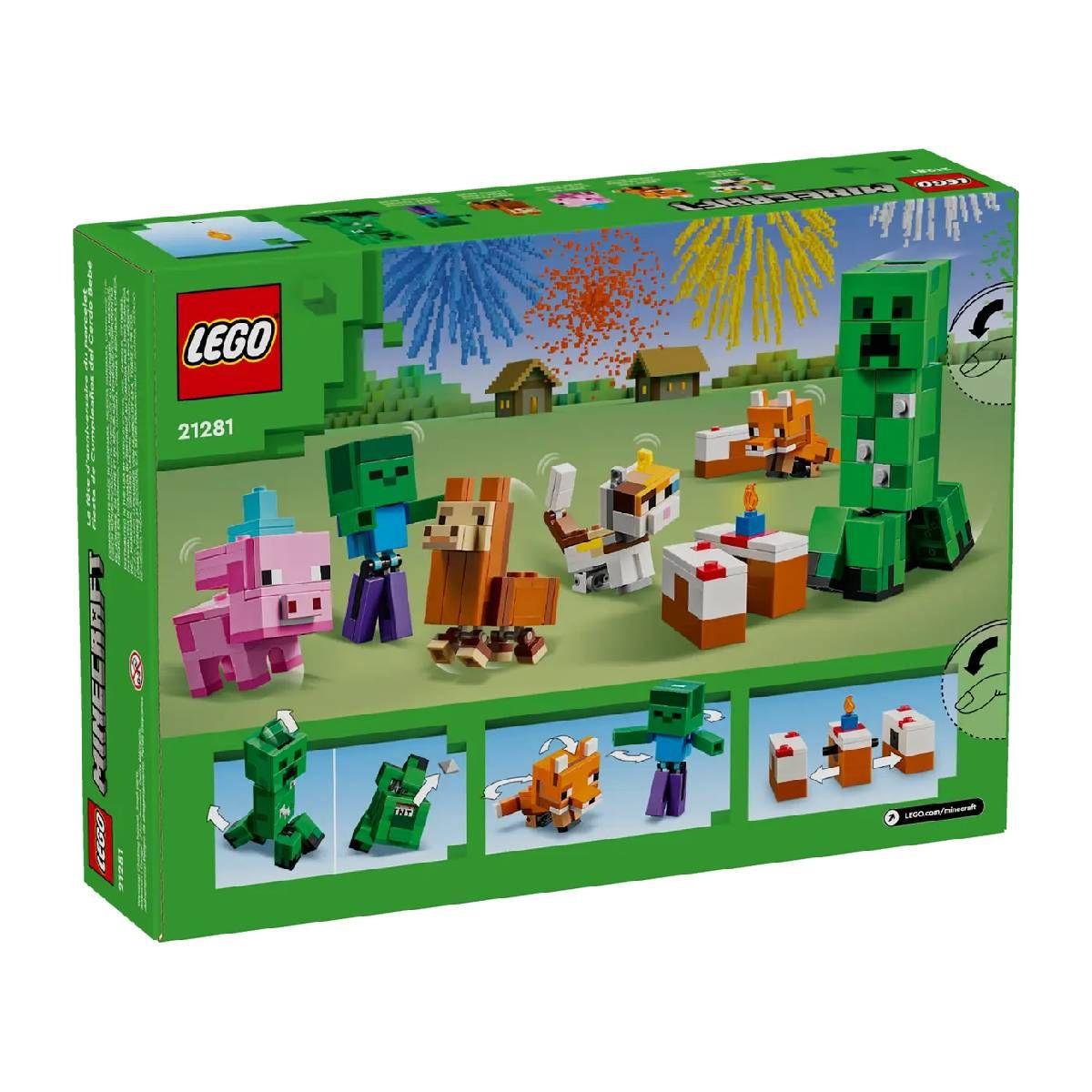 LEGO Minecraft: FIESTA DE CUMPLEAÑOS DEL CERDO BEBÉ (21281)-3