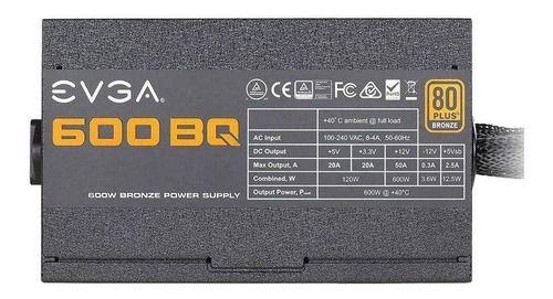 Fuente De Poder Evga 600w Bq 80+ Bronze Semi Modular Certifi-2
