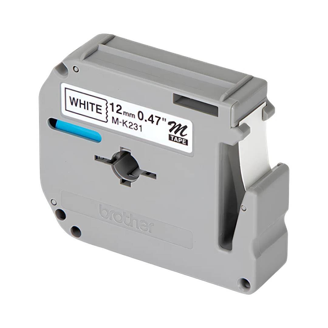 Cinta Etiqueta Blanca Brother M231 - Texto Negro-1