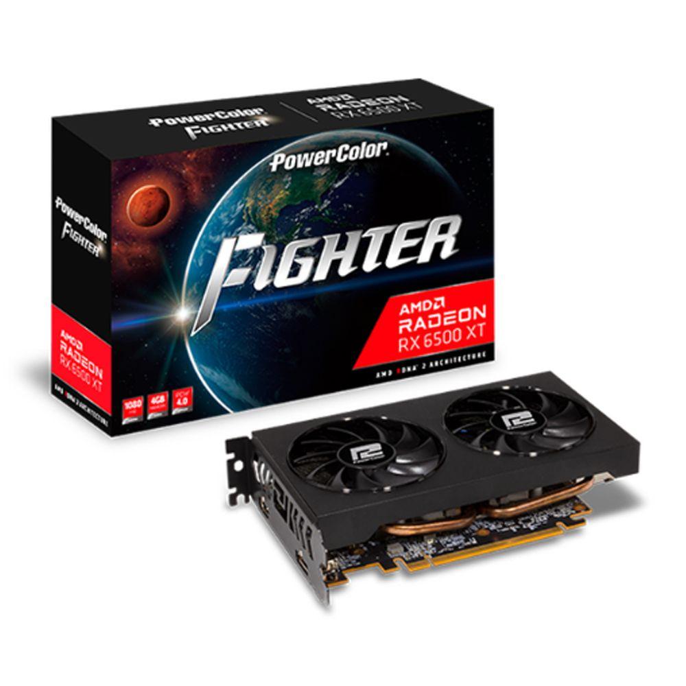 Tarjeta de Video Powercolor Fighter AMD Radeon RX 6500XT 4GB-0