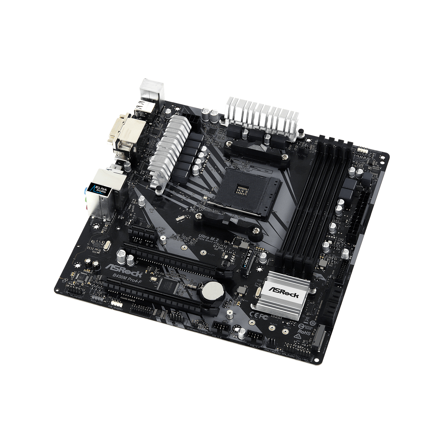 Placa Madre ASROCK B450M Pro4-F AMD AM4-2