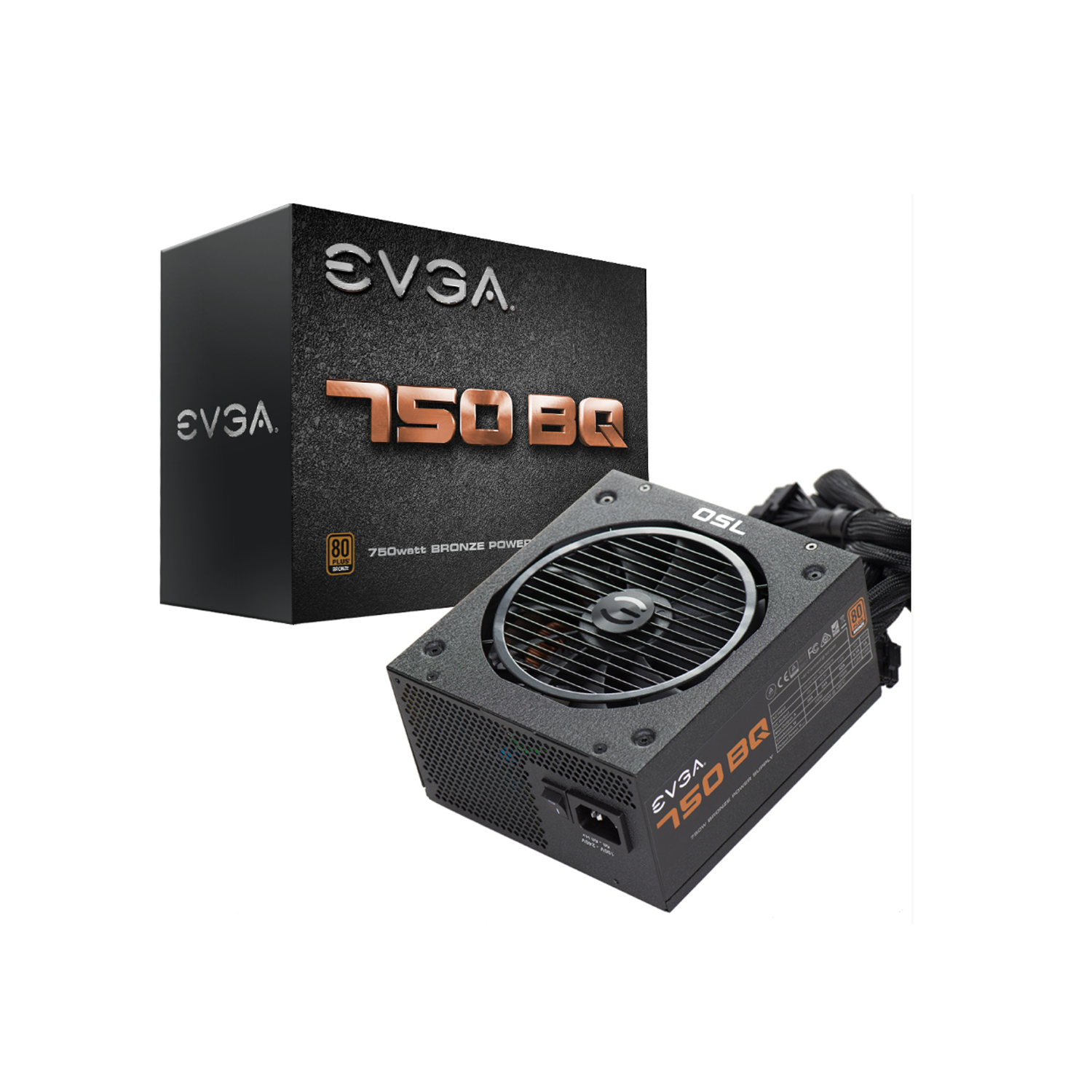 Fuente de Poder EVGA 750W BQ 80+ Bronze Semimodular-0