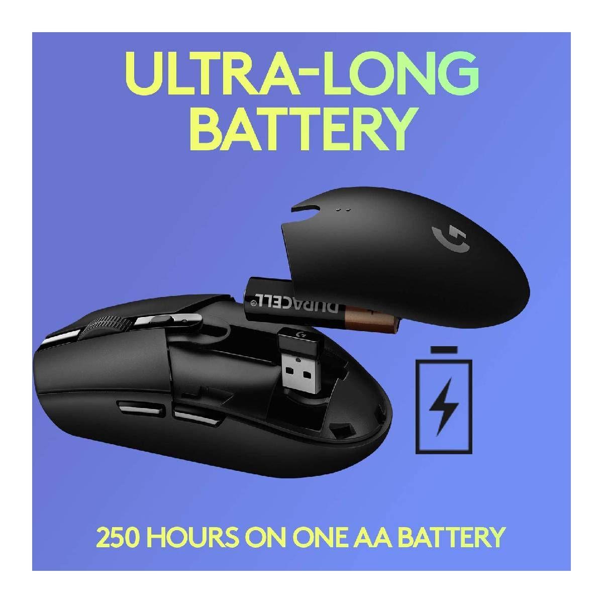 Mouse Gamer Logitech Inalambrico G305 Lila 12k dpi-4