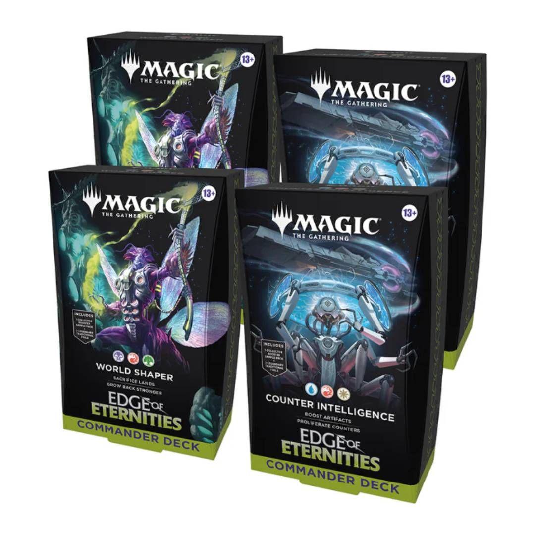 Pack X4 MTG: Edge of Eternities Commander Deck INGLES-0