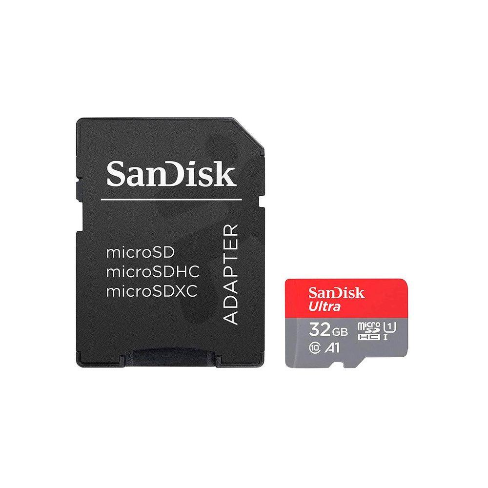Tarjeta de Memoria Sandisk MicroSD HC Ultra 32GB Clase 10-0