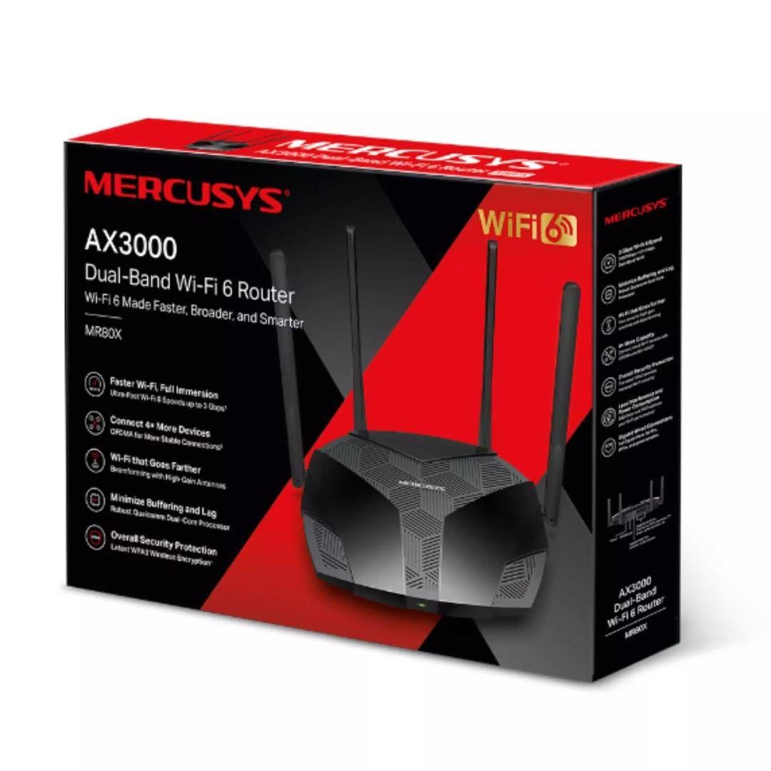 Router Mercusys MR80X AX3000 Dual-Band Wi-Fi 6 Gigabit-3