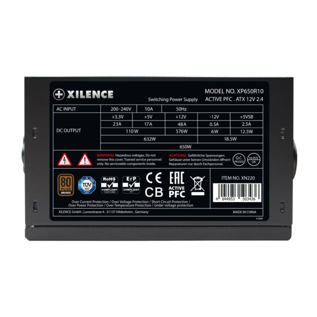 Fuente de Poder Xilence Gaming Bronze 650W 80+ BRONZE-3