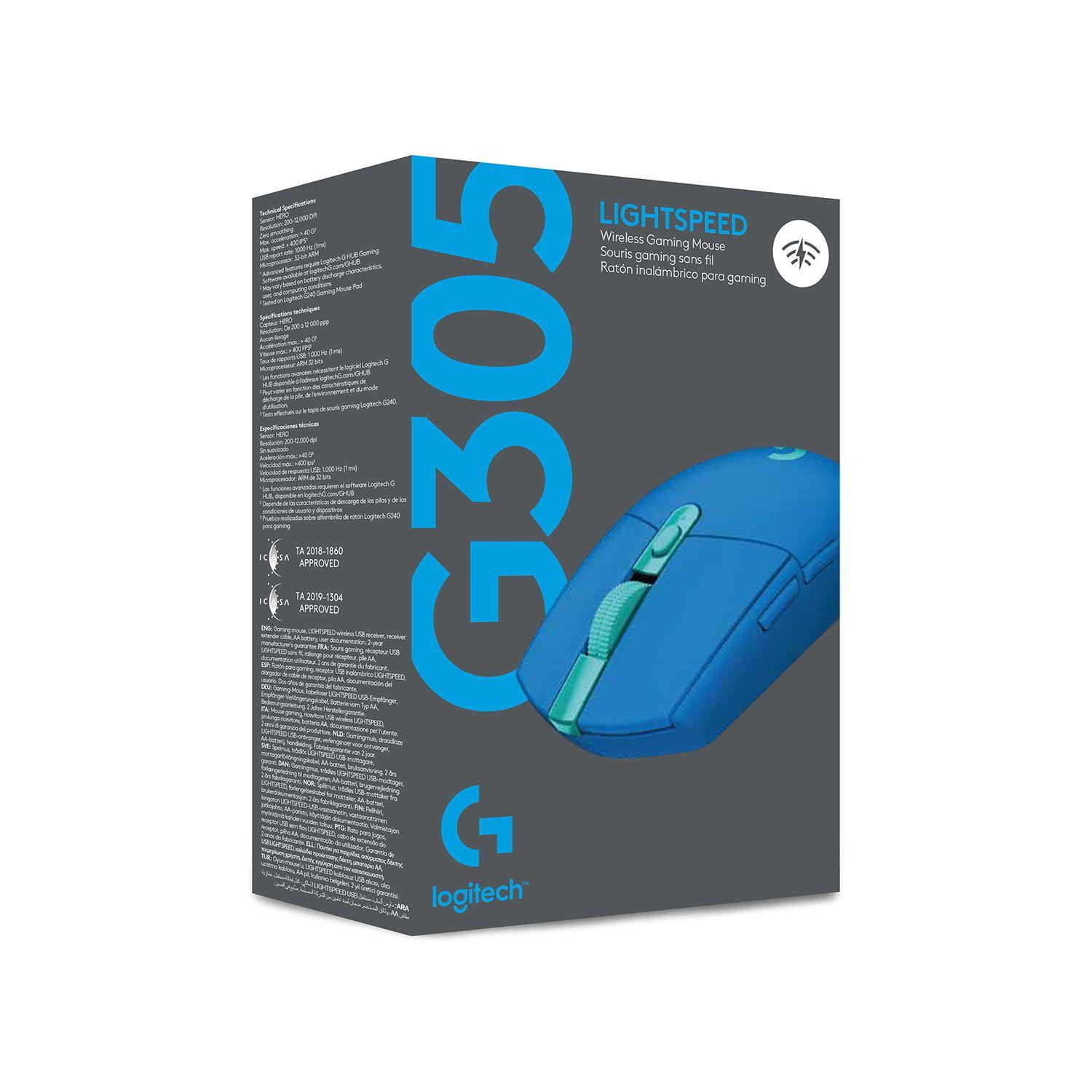 Mouse Gamer Logitech Inalambrico G305 Azul 12k dpi-6