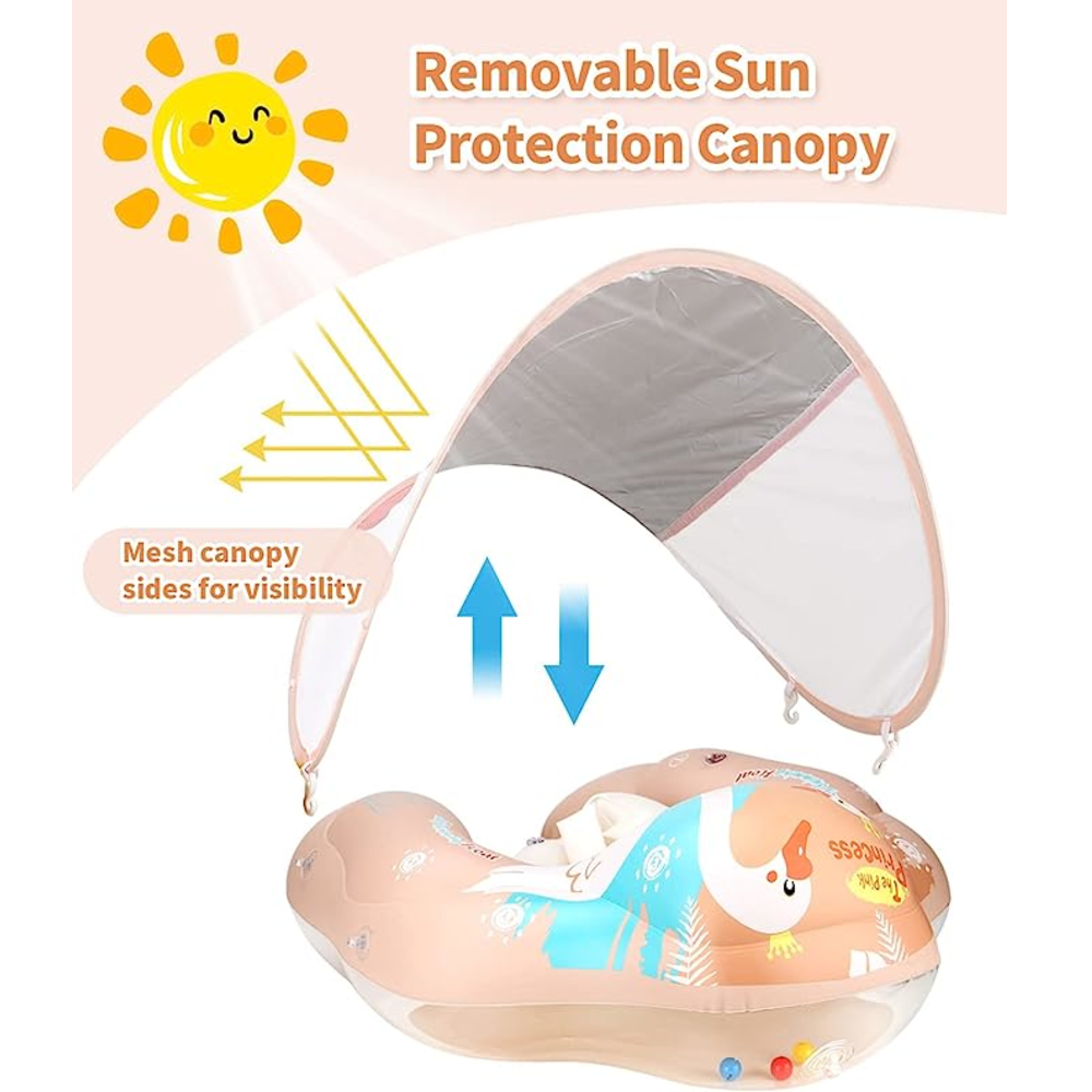 Flotador Rosado Talla S De Natación Para Bebé Inflable-5