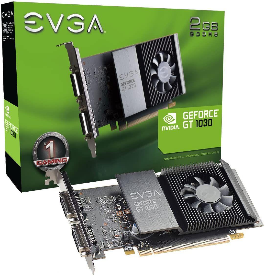 Tarjeta de Video EVGA GeForce GT 1030 SC 2GB GDDR5 DVI-0