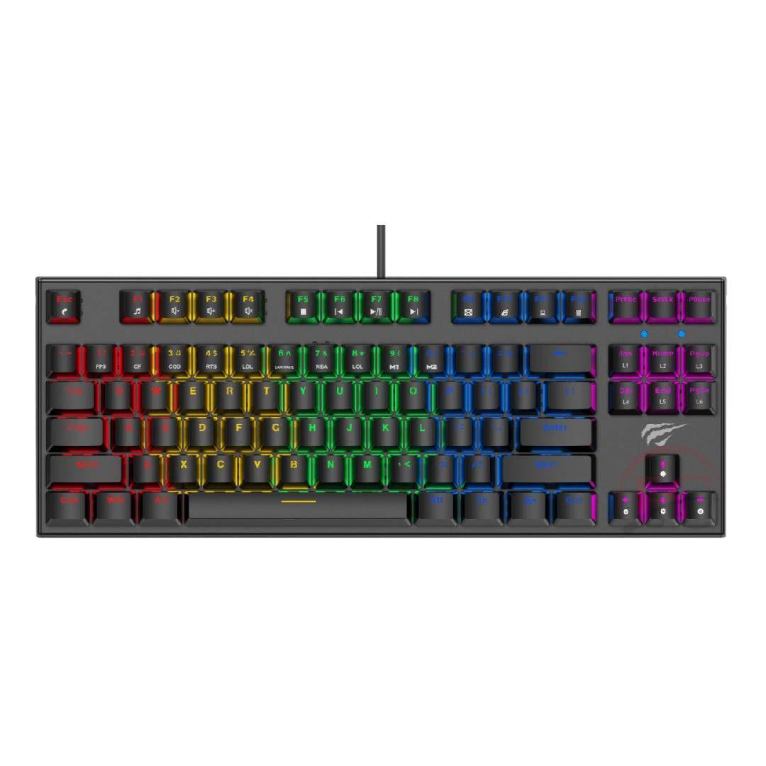 Teclado Mecanico Rgb Usb Gamenote Havit Kb857l Outemu Blue-0