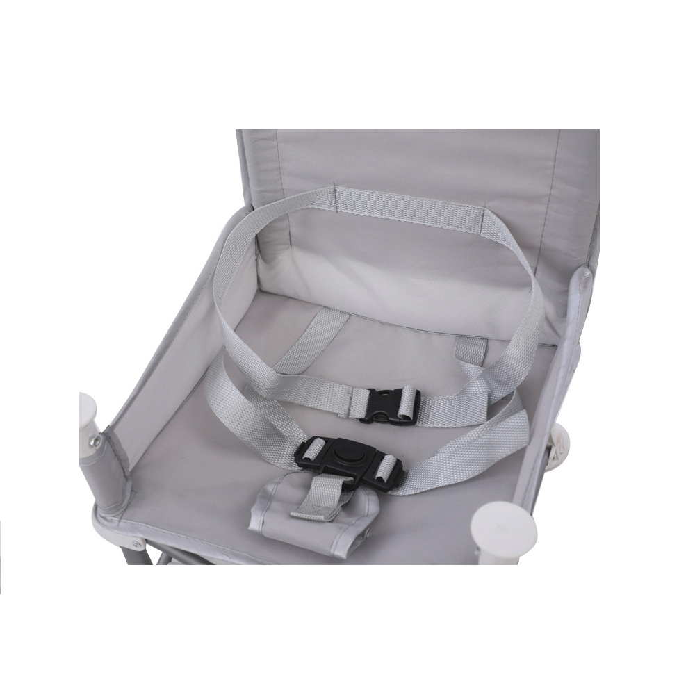 Asiento portátil para bebé de viaje plegado compacto Gris-3
