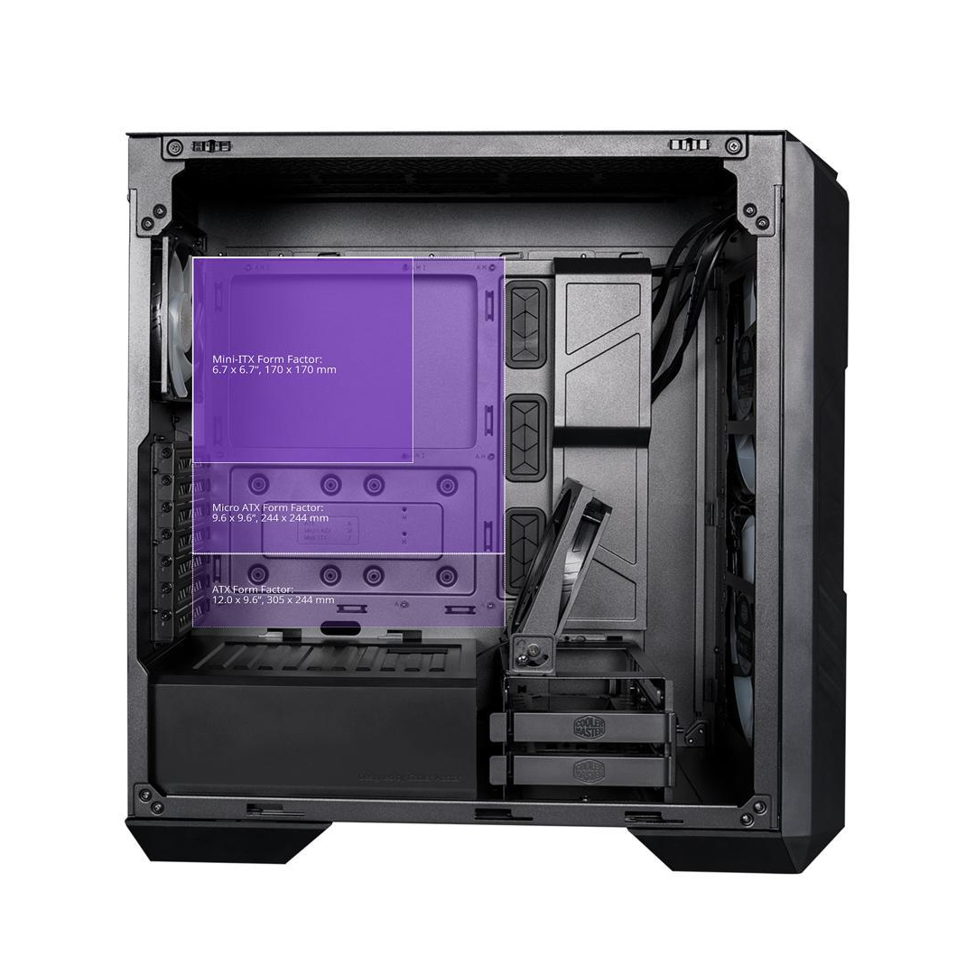 Gabinete Cooler Master HAF 500 Black 4 Fans E-ATX-2