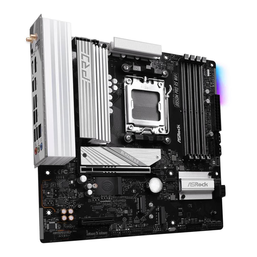 Placa Madre ASRock B850M Pro RS WiFi, mATX, AM5-2