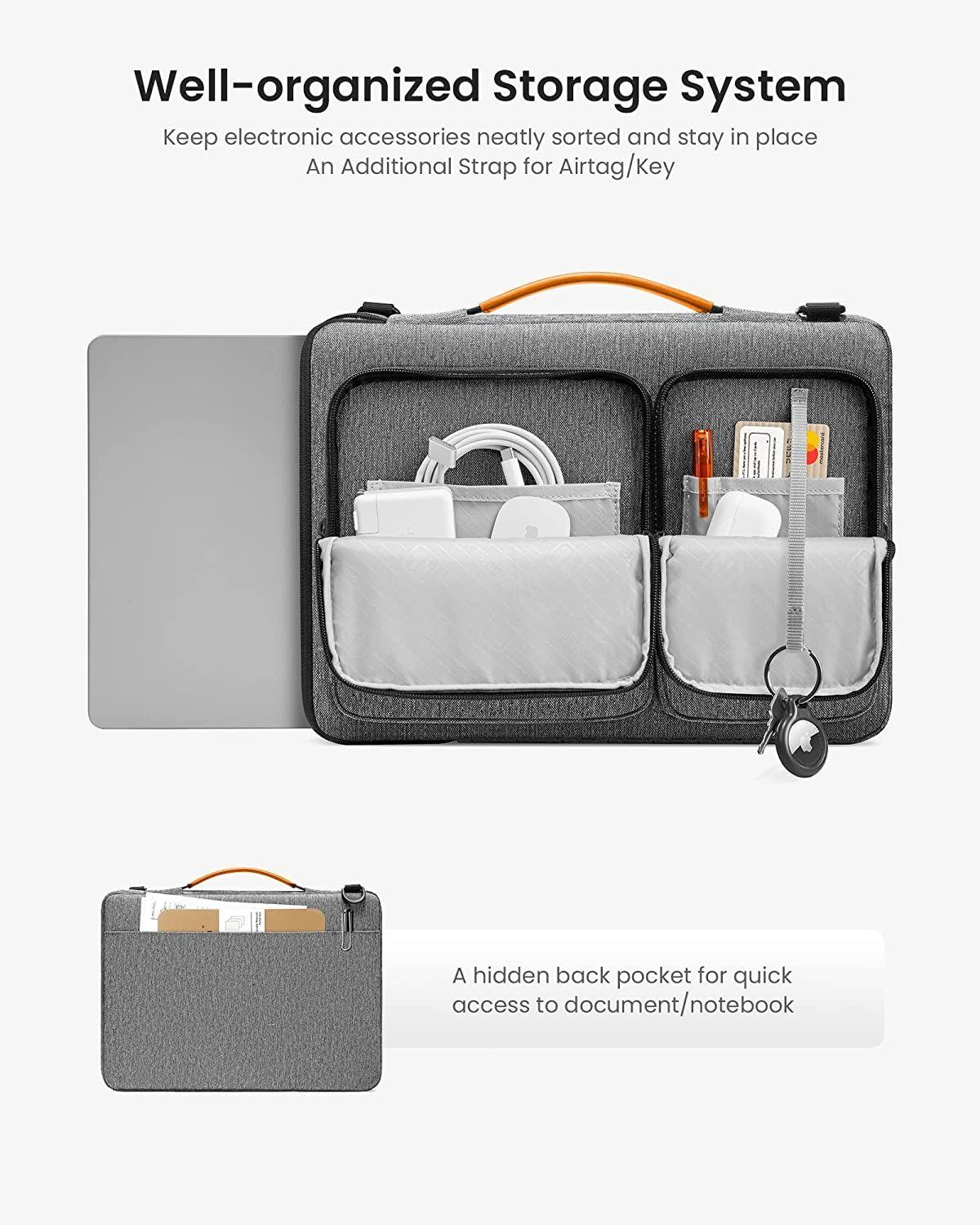 Tomtoc Bolso De Hombro A42 Notebook/macbook 13 Gris A42-C01G-5