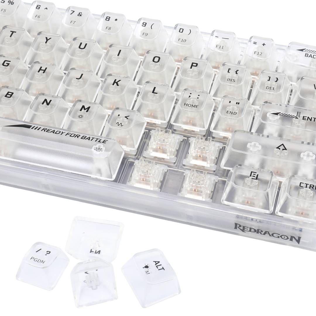 Teclado Redragon Fizz RGB K617CT-RGB-6