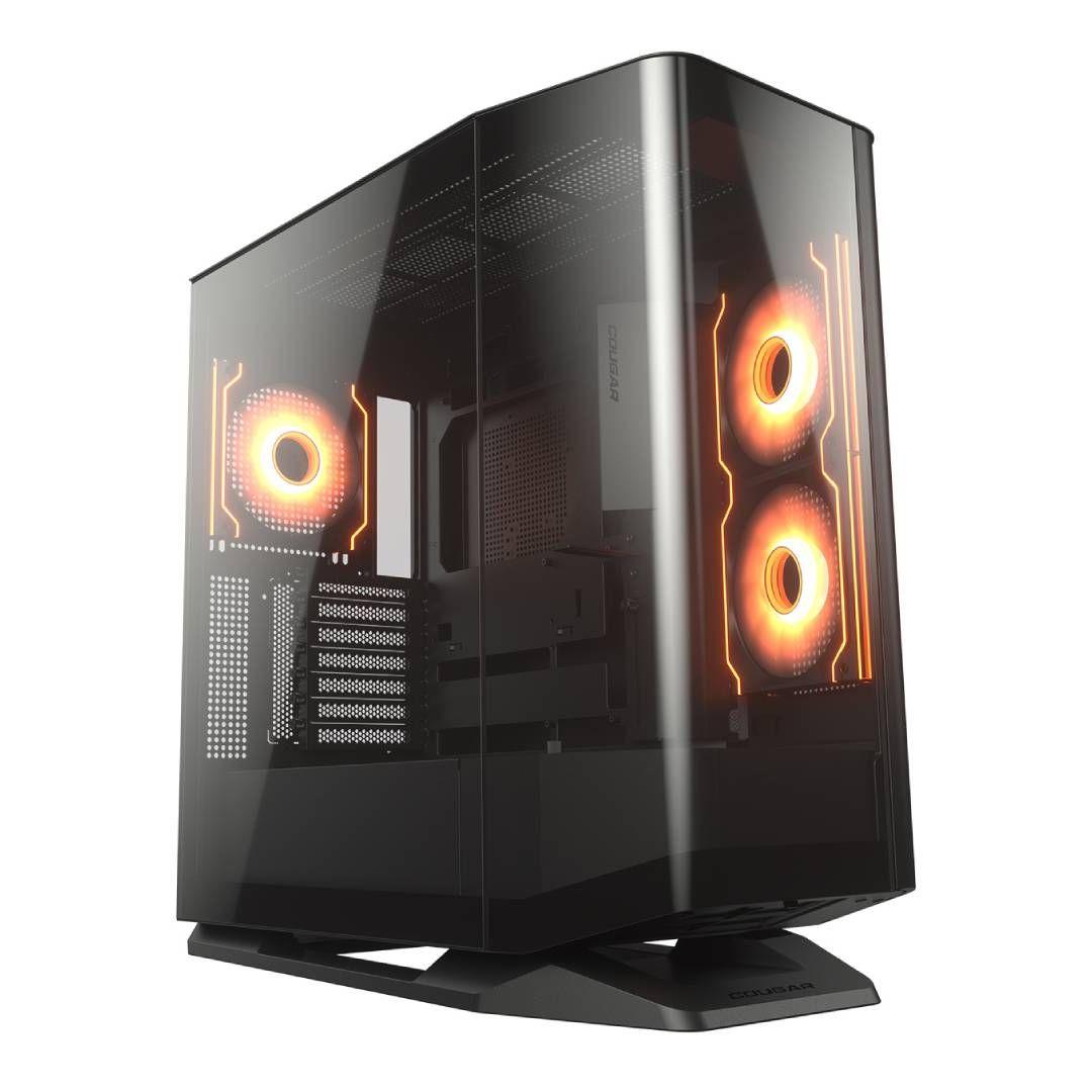 Gabinete Cougar FV270 RGB Negro (2 front, 1 back fans)-0