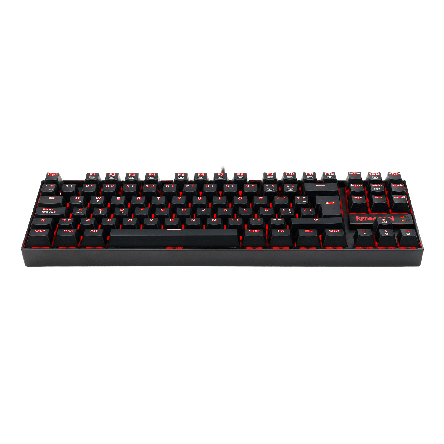 Teclado Gamer Redragon Kumara K552 Led Rojo Sw Blue Español-2