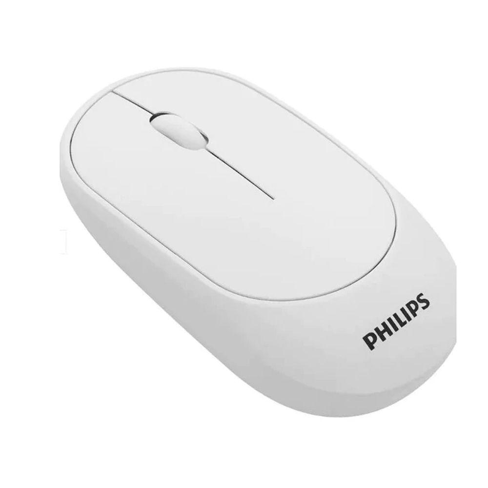 Combo Teclado + Mouse Inalambrico Philips SPT6314 BLANCO-4