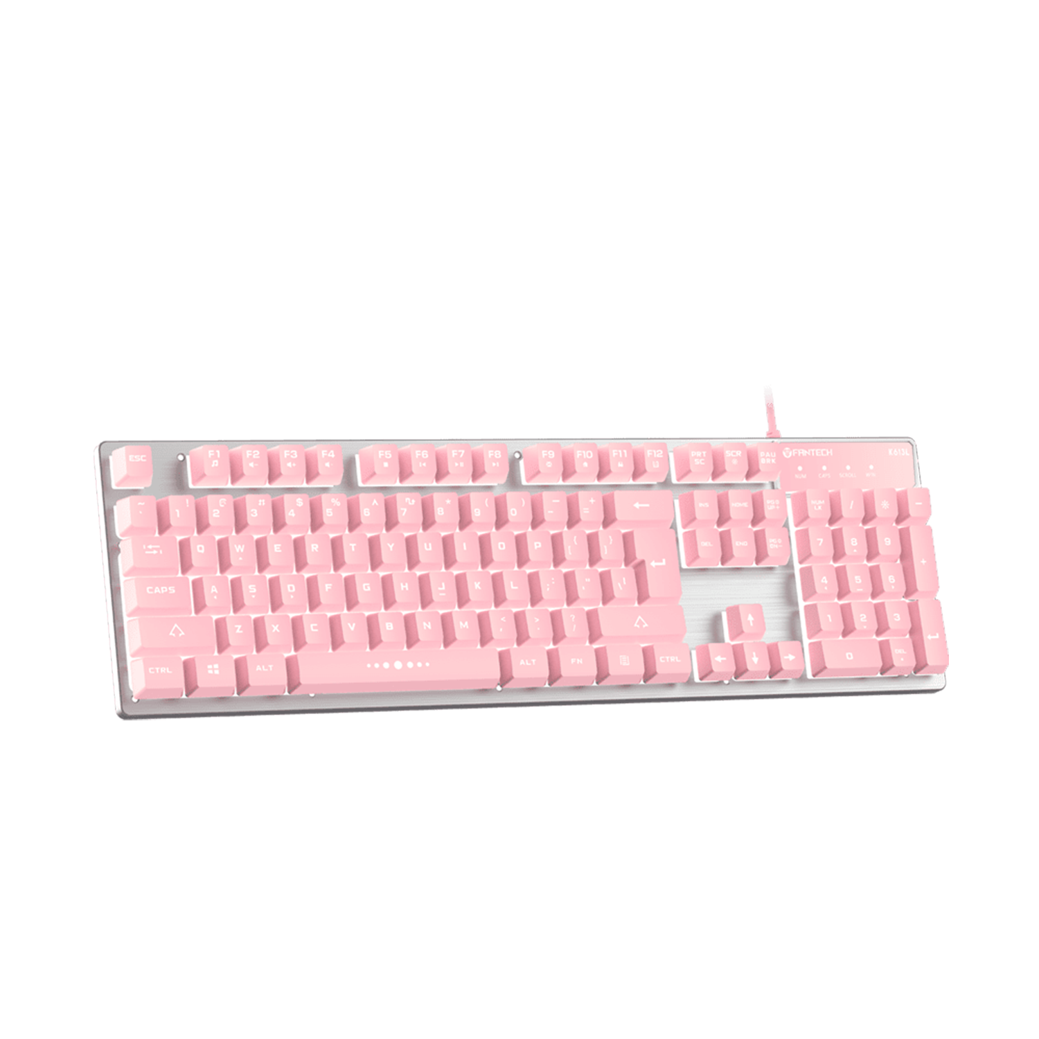 Teclado Membrana Fantech Fighter Ii K613l Sakura Edition-1