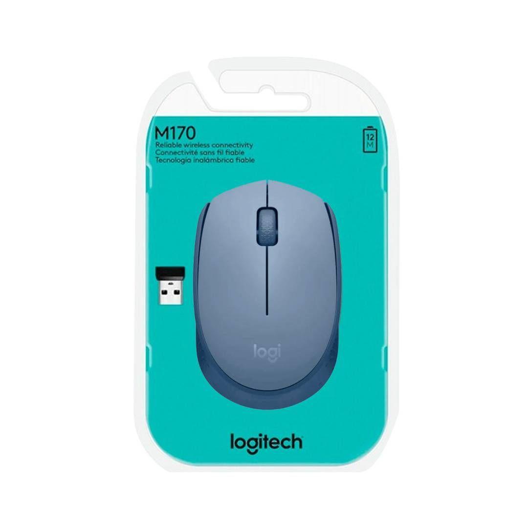 Mouse Inalámbrico Logitech M170 - Blue Gray-3