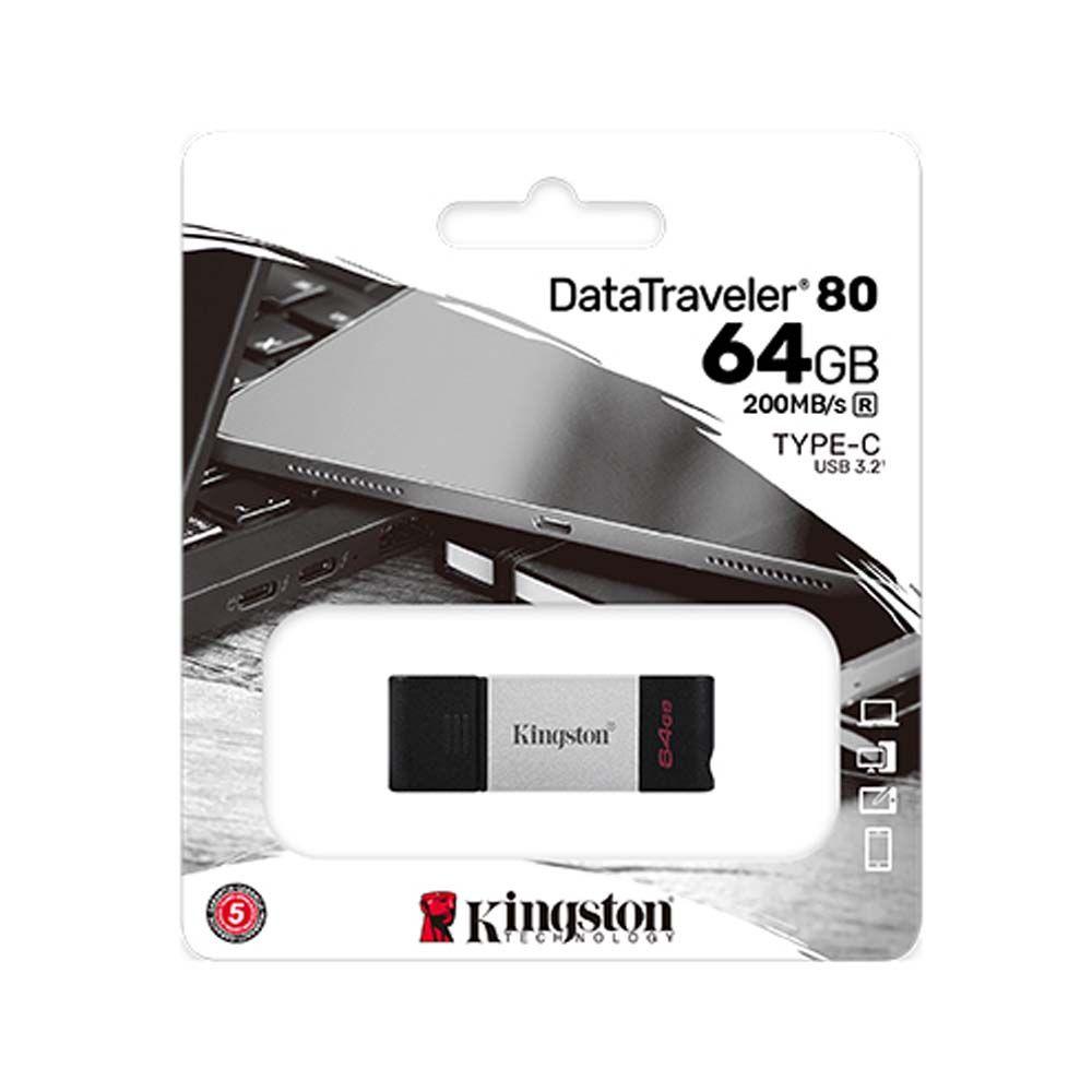 Pendrive Kingston Data Traveler DT80 KNG 64GB USC-C-3