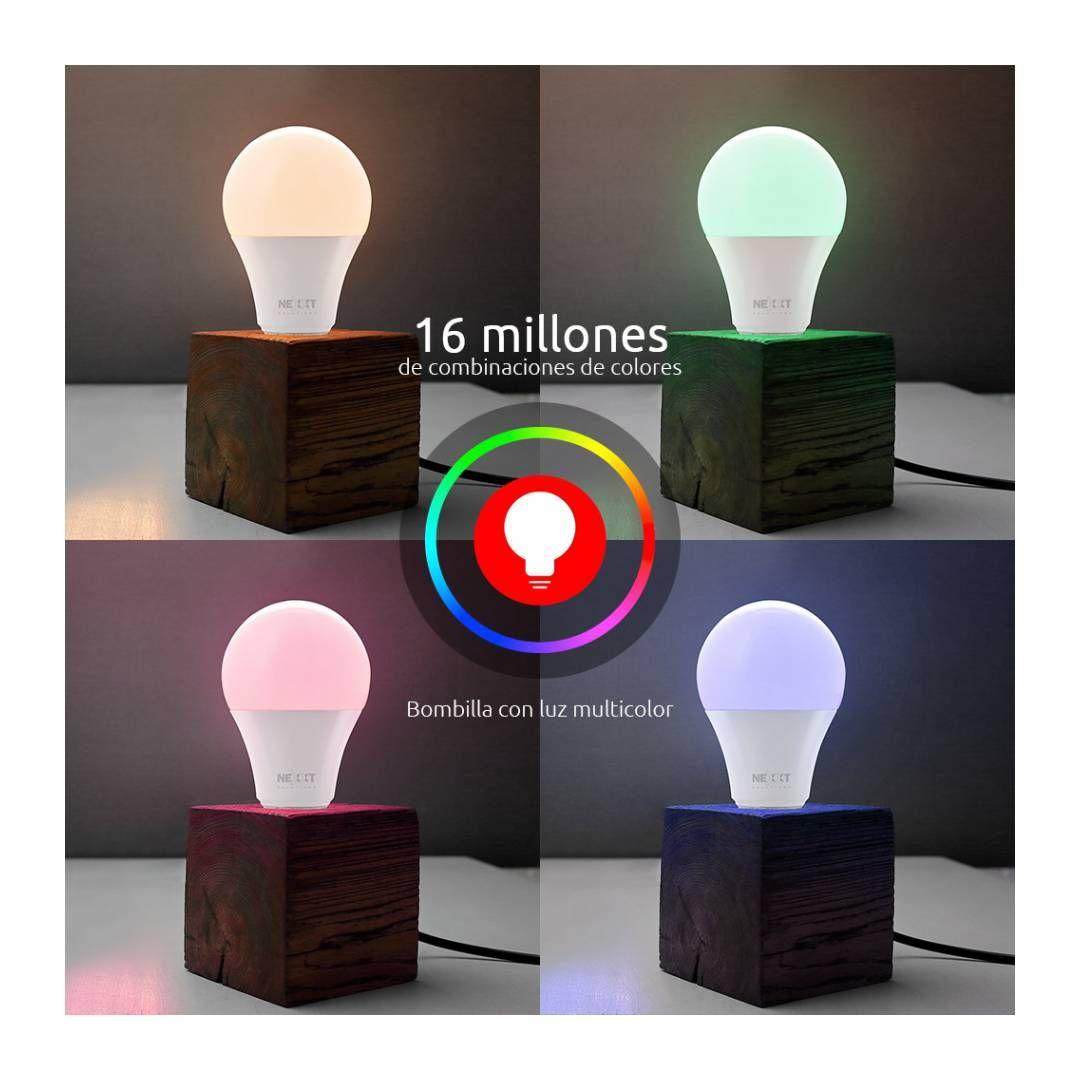 Ampolleta Smart Nexxt NHB-C120M - RGB, Control por App y Voz-2