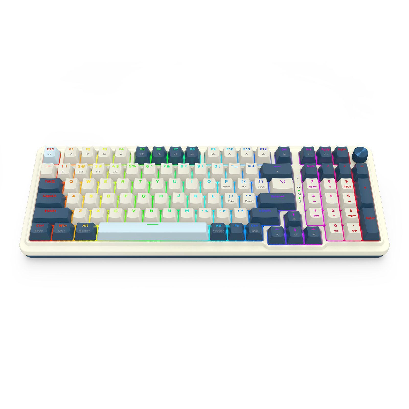 Teclado Redragon Eisa PRO K686SP-RGB-PRO-SP Blanco y Azul-4