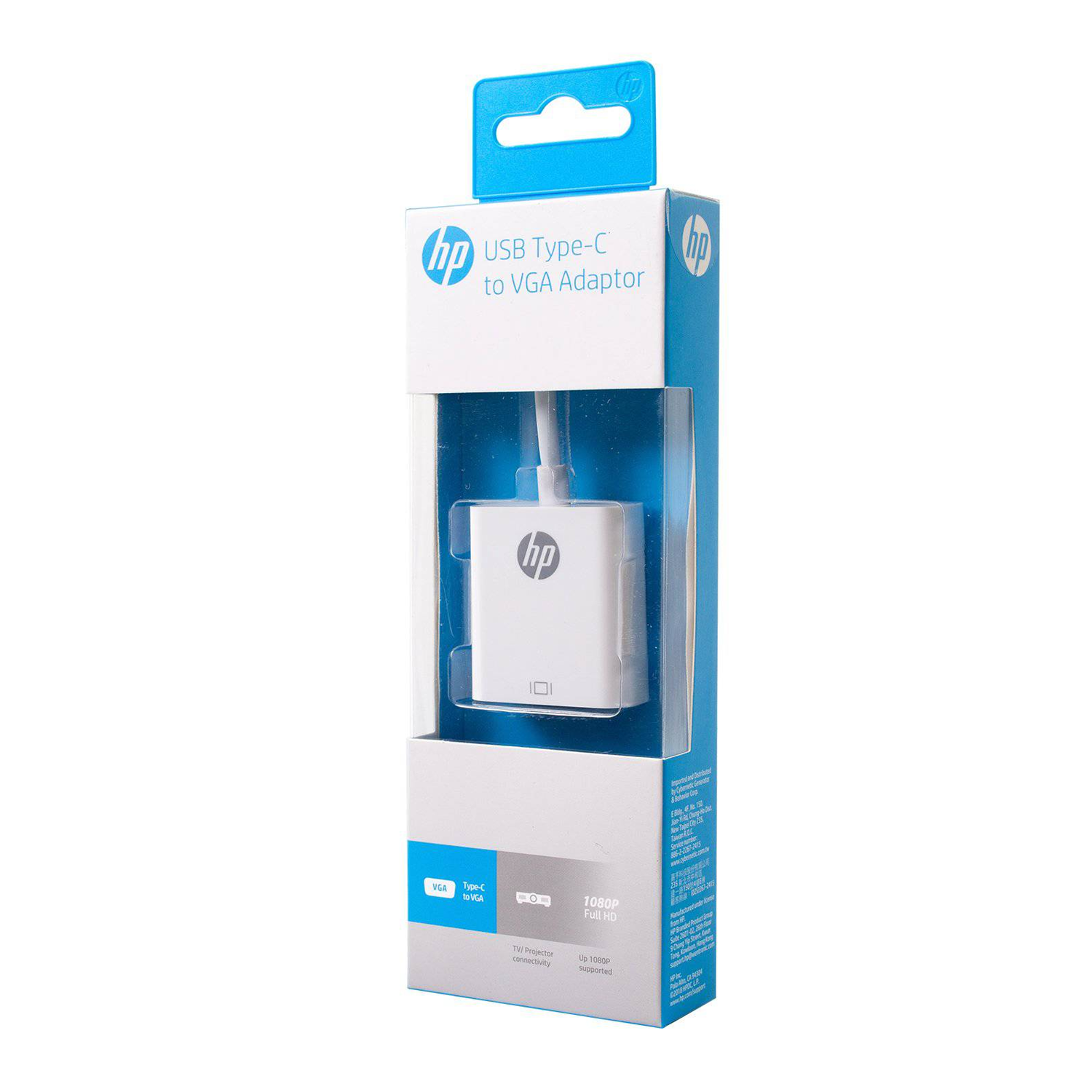 Cable Adaptador HP USB-C a VGA Blanco-1
