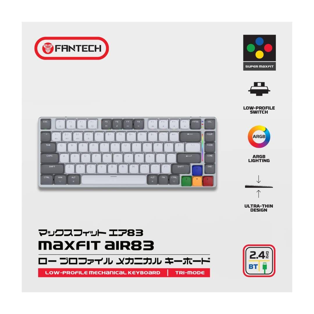 Teclado Fantech MK915 MAXFIT AIR83 SuperMaxfit Switch Red-4