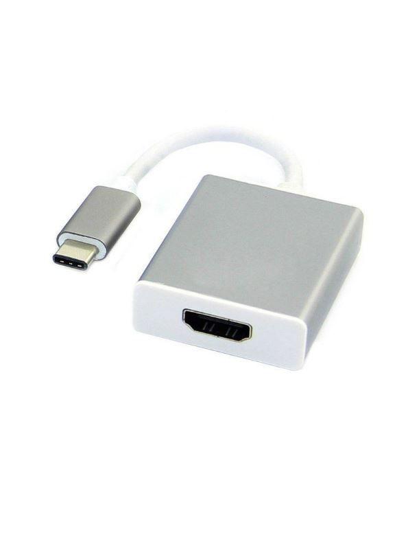 Adaptador USB C a HDMI 1.4 Blanco Windows Mac-0