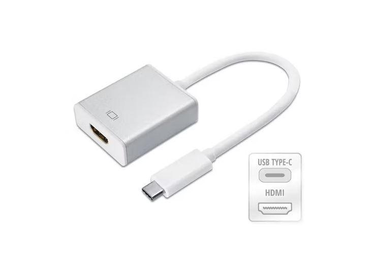 Adaptador USB C a HDMI 1.4 Blanco Windows Mac-1