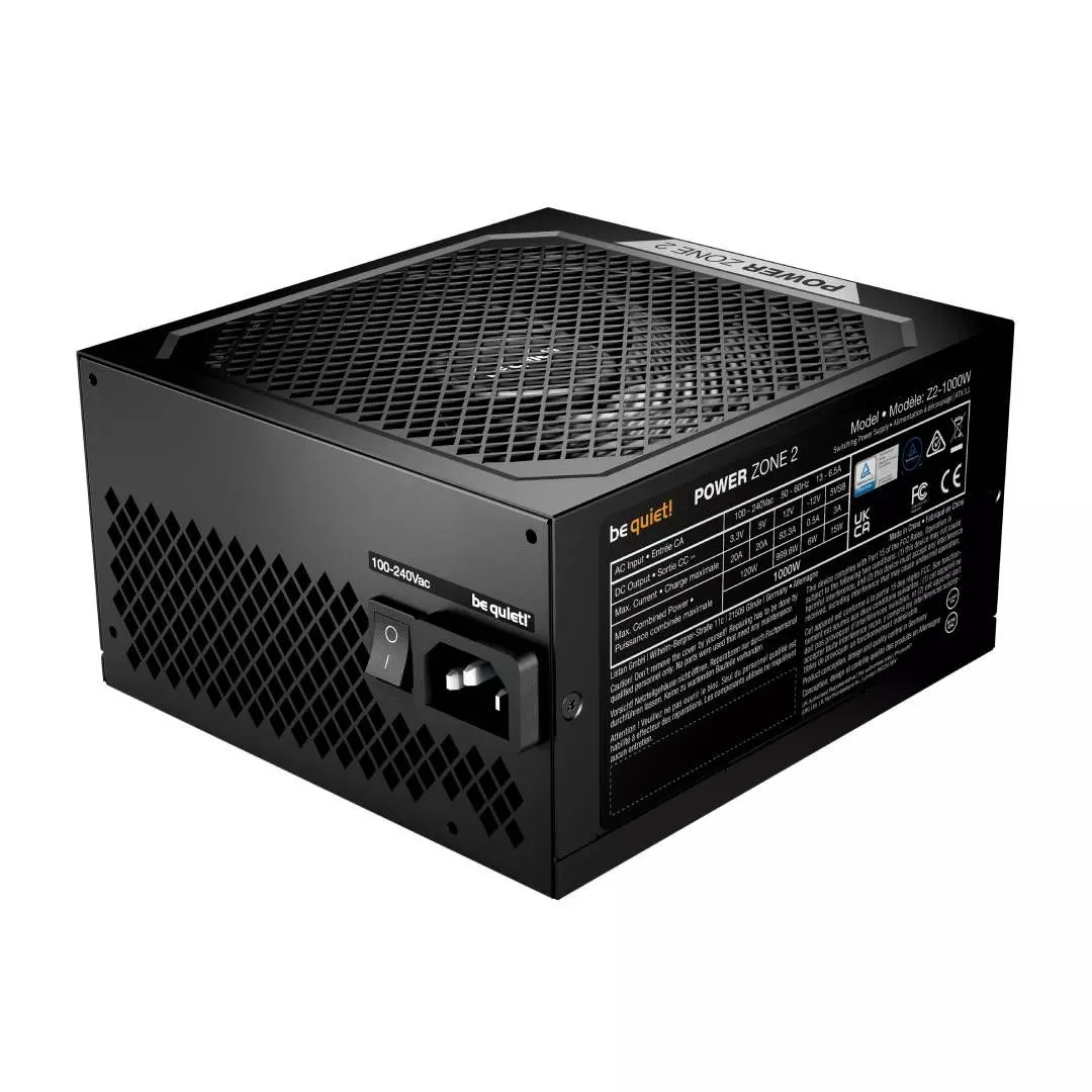Fuente de Poder be quiet! POWER ZONE 2 1000W 80PLUS Platinum-3