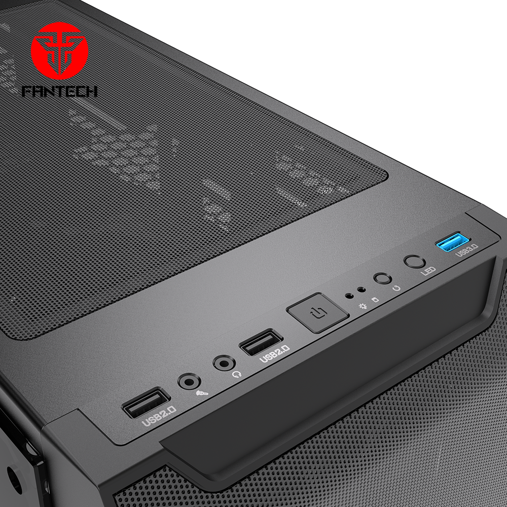 Gabinete Gamer Fantech Aero Cg80 Negro 4 Fan Rgb Incluidos-3