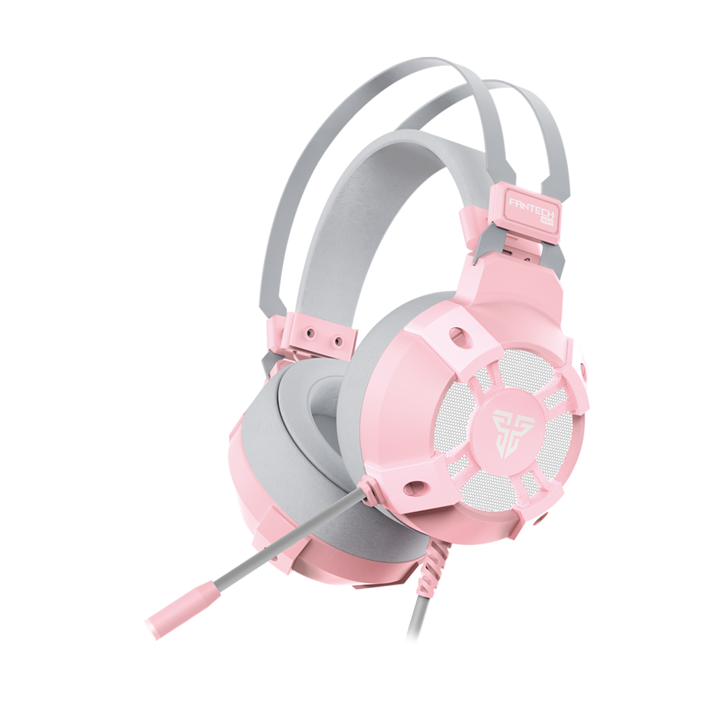 Audífonos Gamer Rosado Fantech Captain hg11 Sakura Edition-0