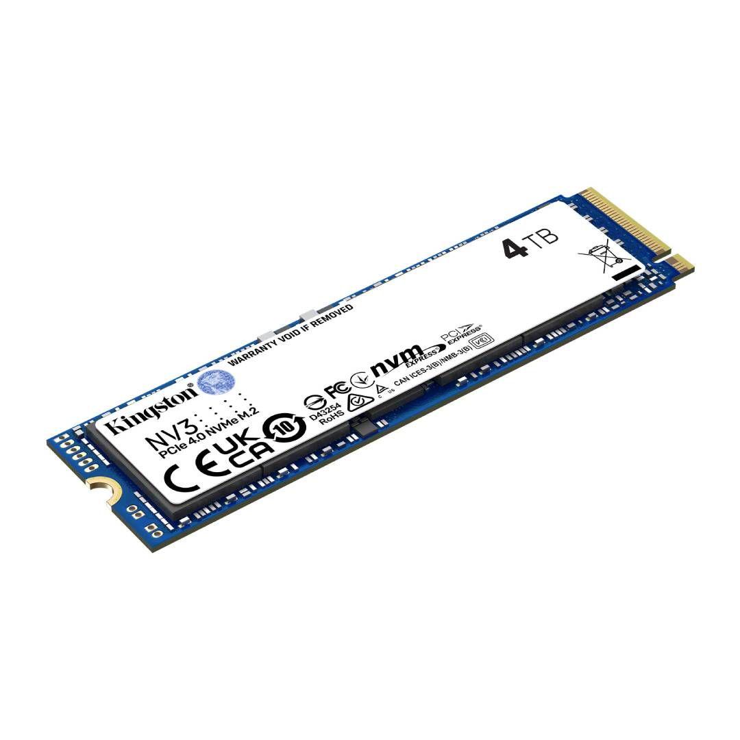 Disco Duro SSD Kingston NV3 4TB M.2 NVMe PCIe 4.0 Gen 4x4-2